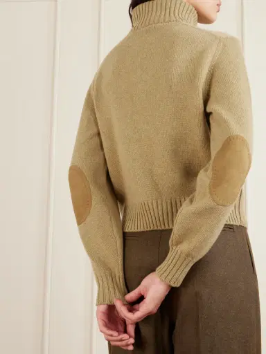 Loro Piana Parksville Suede-trimmed Cashmere Cardigan | Thumbnail 5 Loro Piana Parksville Suede-trimmed Cashmere Cardigan | Thumbnail 5