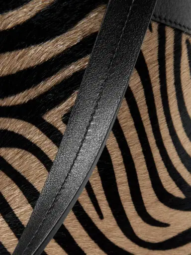 Nili Lotan Loren Medium Textured-leather Trimmed Zebra-print Calf Hair Tote | Thumbnail 4 Nili Lotan Loren Medium Textured-leather Trimmed Zebra-print Calf Hair Tote | Thumbnail 4