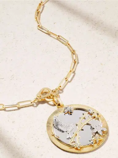 Foundrae Resilience Oversized 18-karat Yellow And White Gold Diamond Necklace | Thumbnail 4 Foundrae Resilience Oversized 18-karat Yellow And White Gold Diamond Necklace | Thumbnail 4