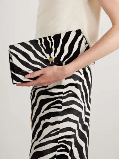 Khaite Audrey Zebra-print Calf Hair Clutch | Thumbnail 2 Khaite Audrey Zebra-print Calf Hair Clutch | Thumbnail 2
