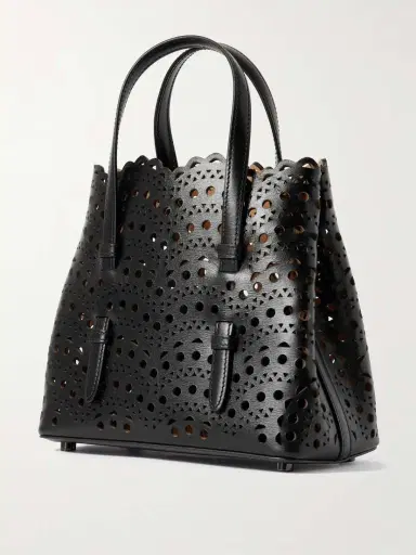 Alaïa Mina 20 Laser-cut Leather Tote | Thumbnail 3 Alaïa Mina 20 Laser-cut Leather Tote | Thumbnail 3
