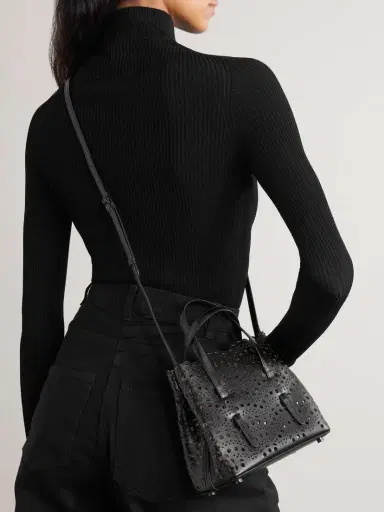 Alaïa Mina 20 Laser-cut Leather Tote | Thumbnail 6 Alaïa Mina 20 Laser-cut Leather Tote | Thumbnail 6