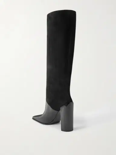 Alaïa Leather And Nubuck Knee Boots | Thumbnail 2 Alaïa Leather And Nubuck Knee Boots | Thumbnail 2