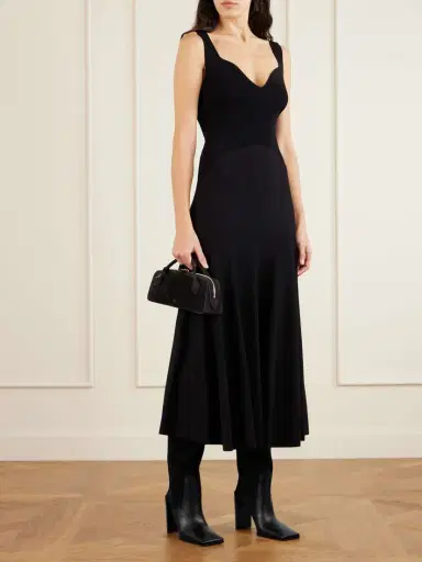 Alaïa Leather And Nubuck Knee Boots | Thumbnail 3 Alaïa Leather And Nubuck Knee Boots | Thumbnail 3