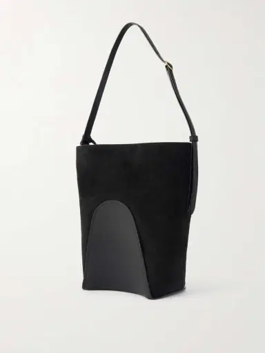 Alaïa Leather-trimmed Suede Tote | Thumbnail 3 Alaïa Leather-trimmed Suede Tote | Thumbnail 3