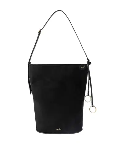 Alaïa Leather-trimmed Suede Tote | Thumbnail 1 Alaïa Leather-trimmed Suede Tote | Thumbnail 1