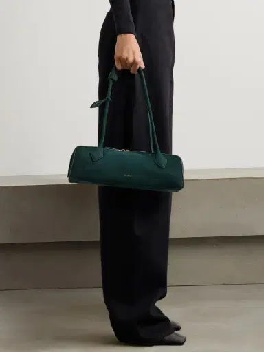 Alaïa Le Teckel Medium Nubuck Shoulder Bag | Thumbnail 2 Alaïa Le Teckel Medium Nubuck Shoulder Bag | Thumbnail 2
