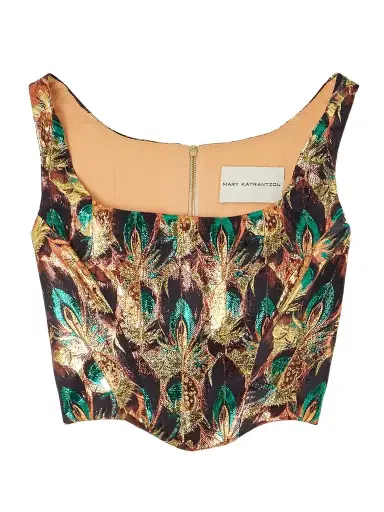 Mary Katrantzou Metallic Jacquard Blouse | Thumbnail 1 Mary Katrantzou Metallic Jacquard Blouse | Thumbnail 1