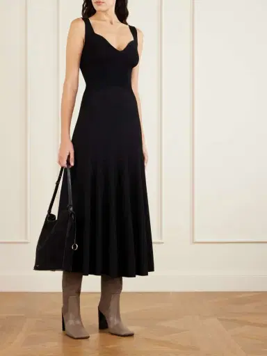 Alaïa Leather And Nubuck Knee Boots | Thumbnail 4 Alaïa Leather And Nubuck Knee Boots | Thumbnail 4