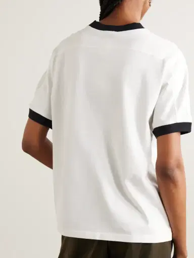 Anine Bing Jaylin Appliquéd Cotton-jersey T-shirt | Thumbnail 4 Anine Bing Jaylin Appliquéd Cotton-jersey T-shirt | Thumbnail 4