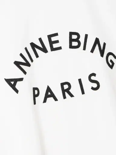 Anine Bing Jaylin Appliquéd Cotton-jersey T-shirt | Thumbnail 5 Anine Bing Jaylin Appliquéd Cotton-jersey T-shirt | Thumbnail 5