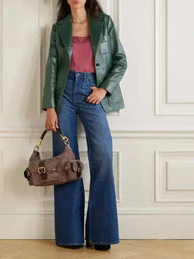 Chloé Paneled Leather Jacket | Thumbnail 2 Chloé Paneled Leather Jacket | Thumbnail 2