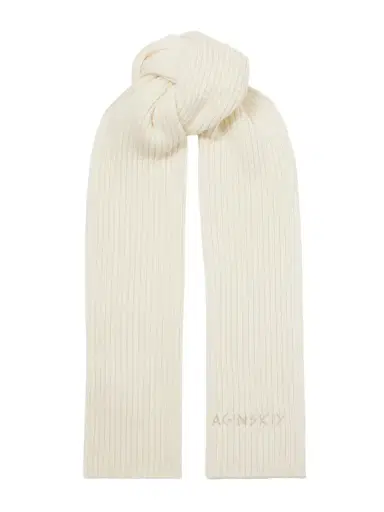 Ruslan Baginskiy Embroidered Ribbed Merino Wool Scarf | Thumbnail 1 Ruslan Baginskiy Embroidered Ribbed Merino Wool Scarf | Thumbnail 1