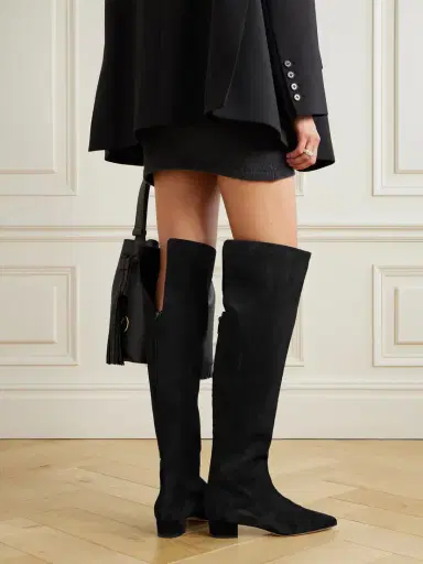 Manolo Blahnik Gore 30 Suede Over-the-knee Boots | Thumbnail 2 Manolo Blahnik Gore 30 Suede Over-the-knee Boots | Thumbnail 2