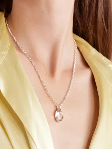 Loren Stewart Orb Sterling Silver Quartz Necklace | Thumbnail 2 Loren Stewart Orb Sterling Silver Quartz Necklace | Thumbnail 2