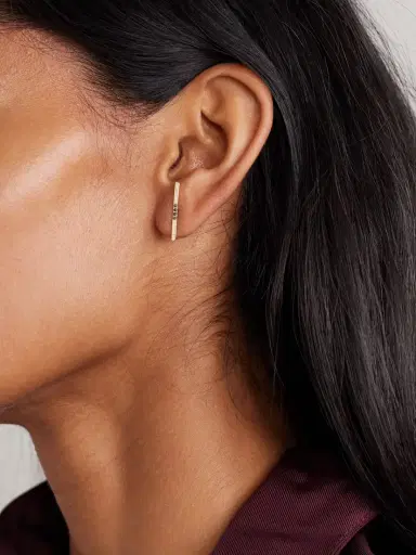 Loren Stewart 14-karat Gold Diamond Single Earring | Thumbnail 2 Loren Stewart 14-karat Gold Diamond Single Earring | Thumbnail 2
