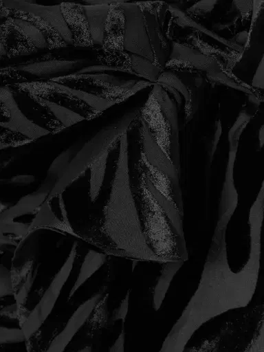 Isabel Marant Cyane Asymmetric Gathered Devoré-velvet Dress | Thumbnail 4 Isabel Marant Cyane Asymmetric Gathered Devoré-velvet Dress | Thumbnail 4