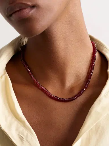 JIA JIA Gold Garnet Necklace | Thumbnail 2 JIA JIA Gold Garnet Necklace | Thumbnail 2
