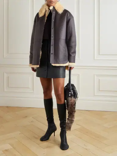 Acne Studios Shearling Leather Jacket | Thumbnail 2 Acne Studios Shearling Leather Jacket | Thumbnail 2