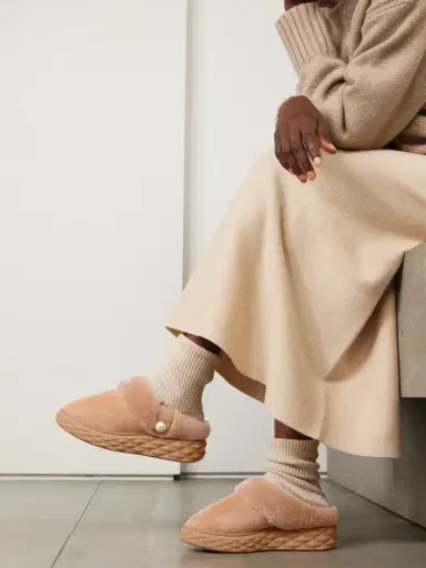 Jimmy Choo Diamond Shearling Slip-ons | Thumbnail 2 Jimmy Choo Diamond Shearling Slip-ons | Thumbnail 2