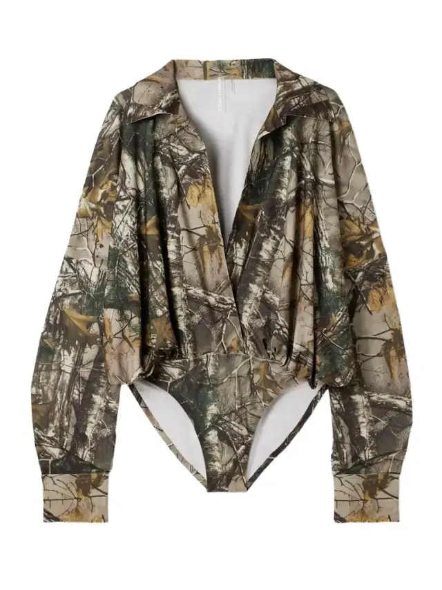 Camouflage-print Stretch-jersey Bodysuit Camouflage-print Stretch-jersey Bodysuit