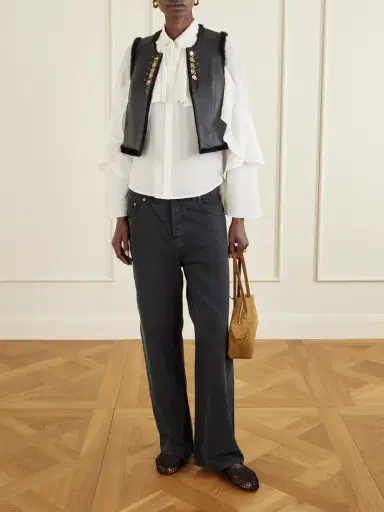 MAISON MAYLE Yves Shearling Vest | Thumbnail 2 MAISON MAYLE Yves Shearling Vest | Thumbnail 2