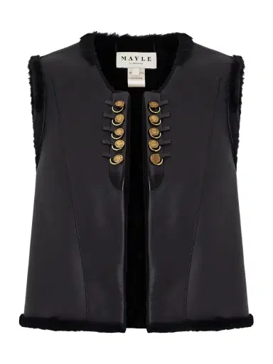MAISON MAYLE Yves Shearling Vest | Thumbnail 1 MAISON MAYLE Yves Shearling Vest | Thumbnail 1