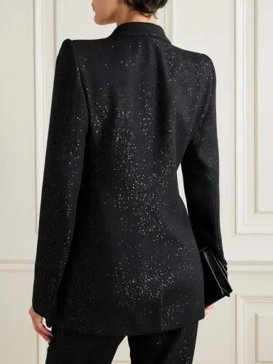 Tom Ford Sequin-embellished Wool-blend Blazer | Thumbnail 3 Tom Ford Sequin-embellished Wool-blend Blazer | Thumbnail 3