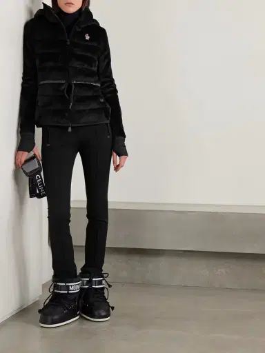 Moncler Grenoble Hooded Quilted Fleece Down Jacket | Thumbnail 2 Moncler Grenoble Hooded Quilted Fleece Down Jacket | Thumbnail 2