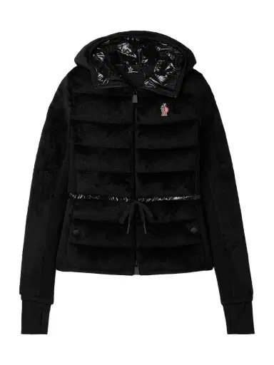 Moncler Grenoble Hooded Quilted Fleece Down Jacket | Thumbnail 1 Moncler Grenoble Hooded Quilted Fleece Down Jacket | Thumbnail 1