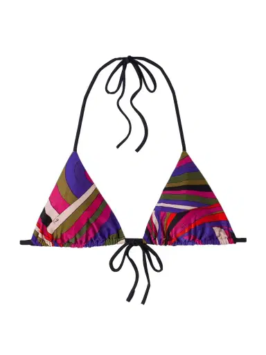 PUCCI Printed Triangle Bikini Top | Thumbnail 1 PUCCI Printed Triangle Bikini Top | Thumbnail 1