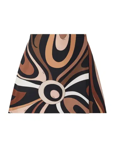PUCCI Wrap-effect Printed Silk-twill Mini Skirt | Thumbnail 1 PUCCI Wrap-effect Printed Silk-twill Mini Skirt | Thumbnail 1