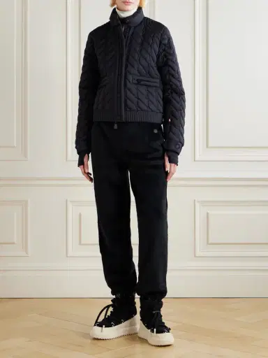 Moncler Grenoble Shell-trimmed Fleece Tapered Sweatpants | Thumbnail 2 Moncler Grenoble Shell-trimmed Fleece Tapered Sweatpants | Thumbnail 2