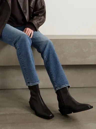 aeyde Luis Leather Ankle Boots | Thumbnail 2 aeyde Luis Leather Ankle Boots | Thumbnail 2