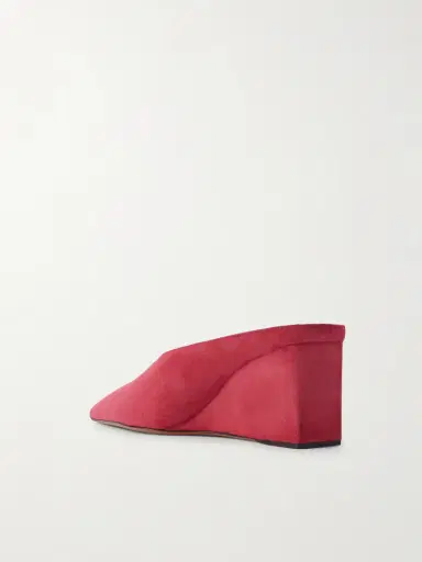 Alaïa 75 Suede Point-toe Wedge Mules | Thumbnail 3 Alaïa 75 Suede Point-toe Wedge Mules | Thumbnail 3