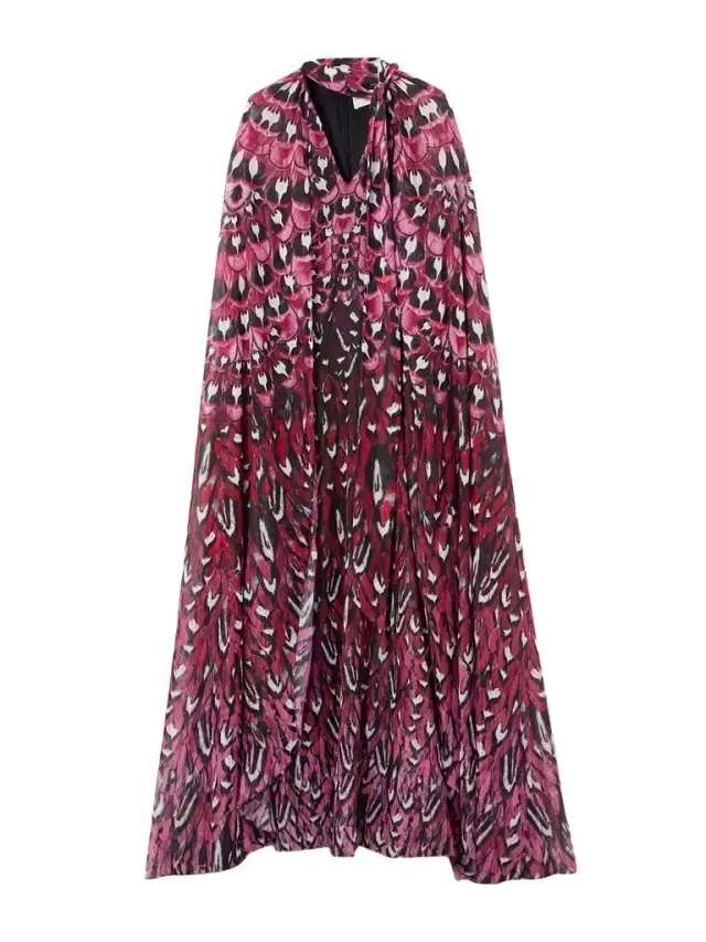 Printed Chiffon Gown Printed Chiffon Gown