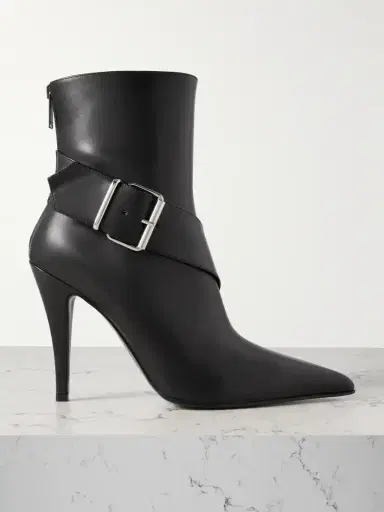 Alexander McQueen Buckled Leather Ankle Boots | Thumbnail 1 Alexander McQueen Buckled Leather Ankle Boots | Thumbnail 1