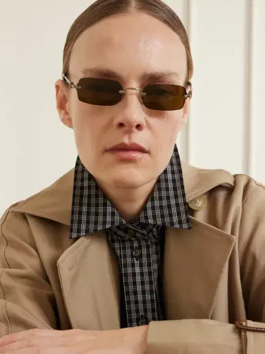 Miu Miu Eyewear Square-frame Silver-tone Sunglasses | Thumbnail 2 Miu Miu Eyewear Square-frame Silver-tone Sunglasses | Thumbnail 2