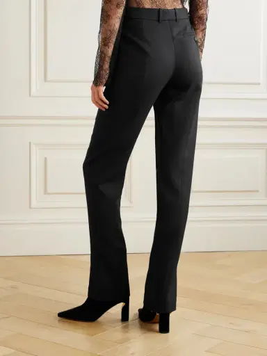 McQueen Wool-blend Crepe Straight-leg Pants | Thumbnail 3 McQueen Wool-blend Crepe Straight-leg Pants | Thumbnail 3
