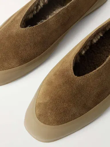 Le Monde Béryl Shearling-lined Suede Ballet Flats | Thumbnail 4 Le Monde Béryl Shearling-lined Suede Ballet Flats | Thumbnail 4