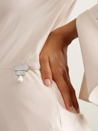 AGMES Ilona Recycled Sterling Silver Pearl Brooch | Thumbnail 2 AGMES Ilona Recycled Sterling Silver Pearl Brooch | Thumbnail 2
