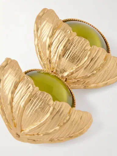 Sonia Petroff Retro Flower Gold-plated Crystal Brooch | Thumbnail 4 Sonia Petroff Retro Flower Gold-plated Crystal Brooch | Thumbnail 4