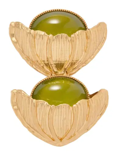 Sonia Petroff Retro Flower Gold-plated Crystal Brooch | Thumbnail 1 Sonia Petroff Retro Flower Gold-plated Crystal Brooch | Thumbnail 1