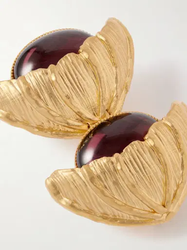 Sonia Petroff Retro Flower Gold-plated Crystal Brooch | Thumbnail 4 Sonia Petroff Retro Flower Gold-plated Crystal Brooch | Thumbnail 4