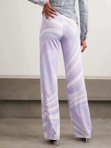 PUCCI Iride Printed Satin-jersey Wide-leg Pants | Thumbnail 4 PUCCI Iride Printed Satin-jersey Wide-leg Pants | Thumbnail 4