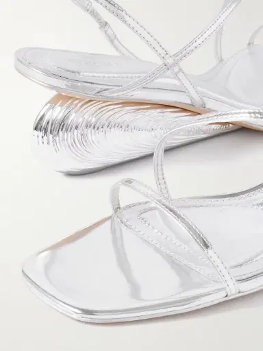 Simkhai Bridget Metallic Leather Wedge Sandals | Thumbnail 4 Simkhai Bridget Metallic Leather Wedge Sandals | Thumbnail 4