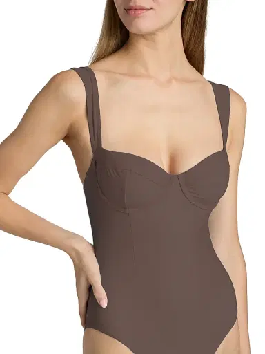 Simkhai Women's Kyle One-Piece Swimsuit - Chocolate - Size Small | Thumbnail 5 Simkhai Women's Kyle One-Piece Swimsuit - Chocolate - Size Small | Thumbnail 5