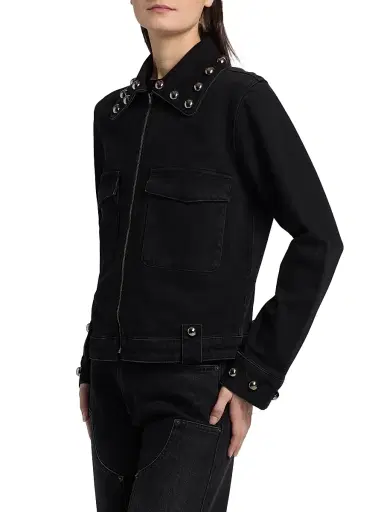 RAILS Women's Roxbury Stud-Trim Denim Jacket | Thumbnail 4 RAILS Women's Roxbury Stud-Trim Denim Jacket | Thumbnail 4