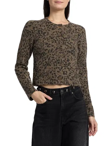RAILS Women's Matilda Leopard Pattern Cardigan | Thumbnail 3 RAILS Women's Matilda Leopard Pattern Cardigan | Thumbnail 3