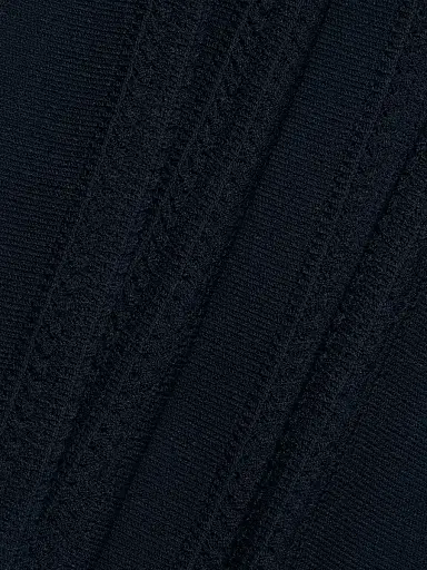 Adam Lippes Women's Lyra Rib-Knit Jacquard Maxi Skirt - Navy | Thumbnail 7 Adam Lippes Women's Lyra Rib-Knit Jacquard Maxi Skirt - Navy | Thumbnail 7